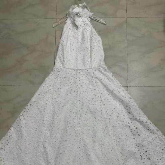 ZIMMERMAN Cutout quilted linen mini dress floral - Picture 2 of 8